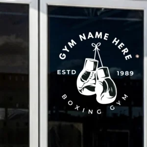 Custom Boxing Gym Logo, Personalized Boxing Gym Sign, Boxing Sign, Custom Boxing Sign, Boxing Decal, Vinyl Decal Sticker, Personalized Signs