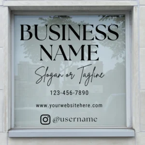 Vinyl Business Sign for Storefronts | Custom Business signs | Custom Window Decals