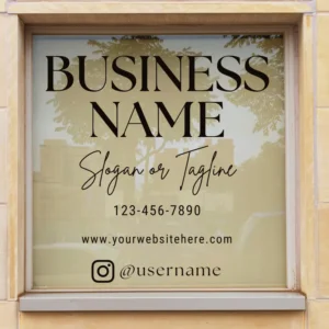 Vinyl Business Sign for Storefronts | Custom Business signs | Custom Window Decals