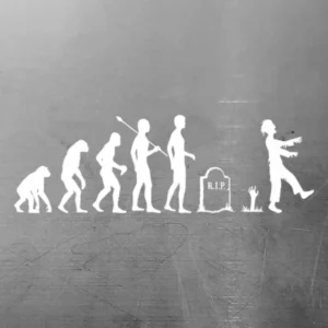 Zombie Evolution Vinyl Decal Sticker | Vinyl Decal Sticker | The Walking Dead Vinyl Decal Sticker | For those that love Zombies & Halloween