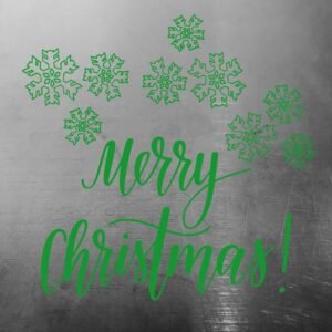 Merry Christmas Vinyl Decal Sticker / Snow Flake Decal / Holiday Sticker / Christmas Decals / window Decor / Holiday Window Stickers / Snow