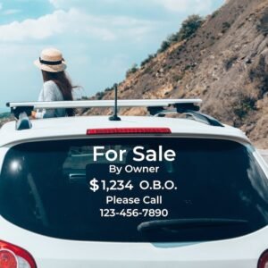 Personalized "For Sale by Owner" Sign / Custom made "For Sale" Sign / Vinyl "For Sale by Owner Decal / For Sale Decal / For Sale Sticker