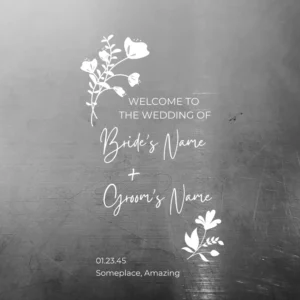 Personalized Wedding Sign / Customized Wedding Sign / Wedding Mirror / Wedding Sign / Welcome Wedding Sign / Welcome Reception Entrance Sign