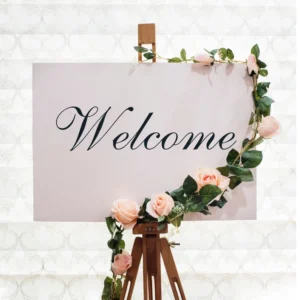 Elegant Welcome Vinyl Decal for Wedding Celebrations - Welcome Sign - Welcome Sticker - Welcome Decal - Welcome Mirror - Wedding Decor