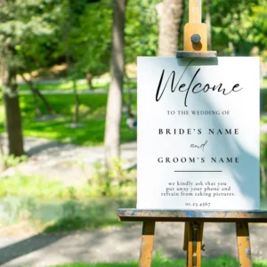 Wedding Sign - Reception Sign - Elegant Wedding Decor for Your Special Day - Wedding Sticker for Mirror - Wedding Decals for Mirror - Bride