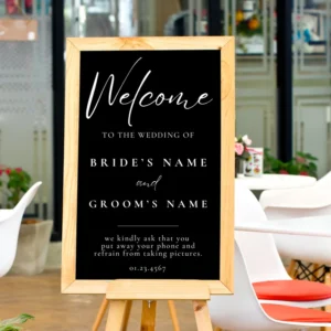 Wedding Sign – Reception Sign – Elegant Wedding Decor for Your Special Day – Wedding Sticker for Mirror – Wedding Decals for Mirror – Bride