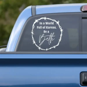 Don't be a Karen Vinyl Sticker. Car Sticker. Vinyl Decal. Sticker. Decal. Vinyl Decal. Custom Vinyl Decal. Laptop Sticker. Window Decal.